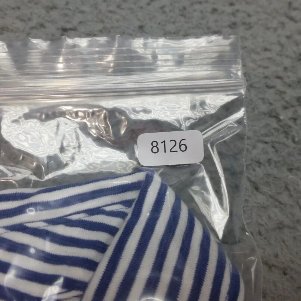 Vineyard Vines Shirt Mens Large Island Polo Striped Blue Pocket Cotton Preppy - Picture 9 of 9